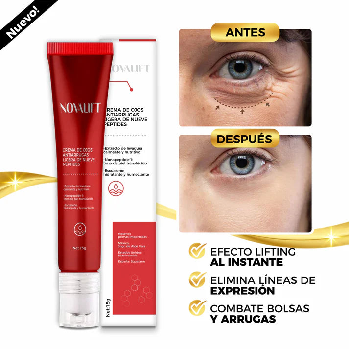 Crema Contorno De Ojos Anti Arrugas en Roll On - NovaLift©